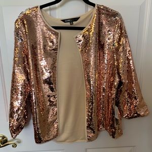Rose gold/ silver  Elegant sequin jacket
